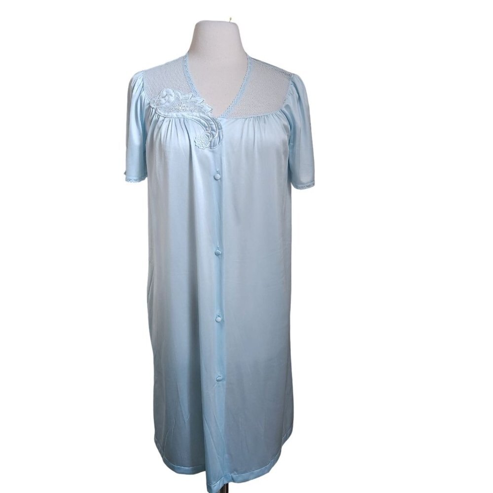 1960s Nightgown Vanity Fair Short‎ Sleeve Nylon Nightie Sz Small Dead Stock NEW